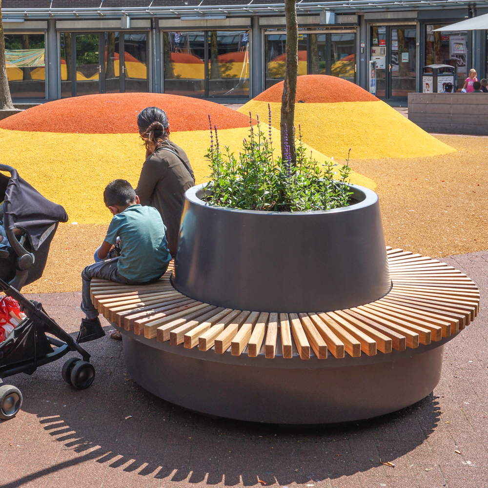 Round bench store